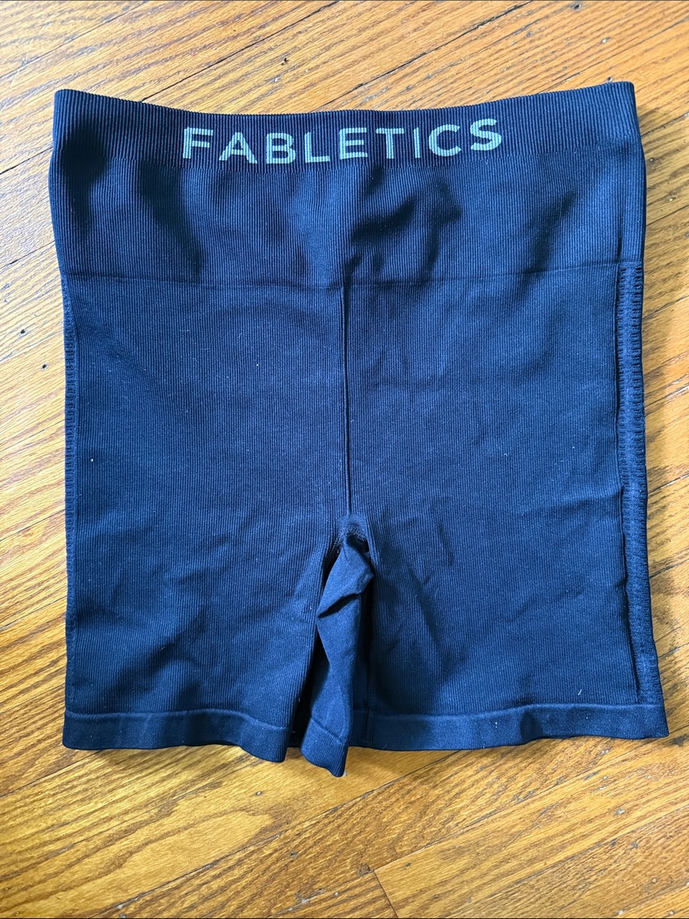 Fabletics Black Seamless High-Waist Shorts Medium